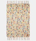 Loewe x Suna Fujita polka-dot mohair-blend blanket