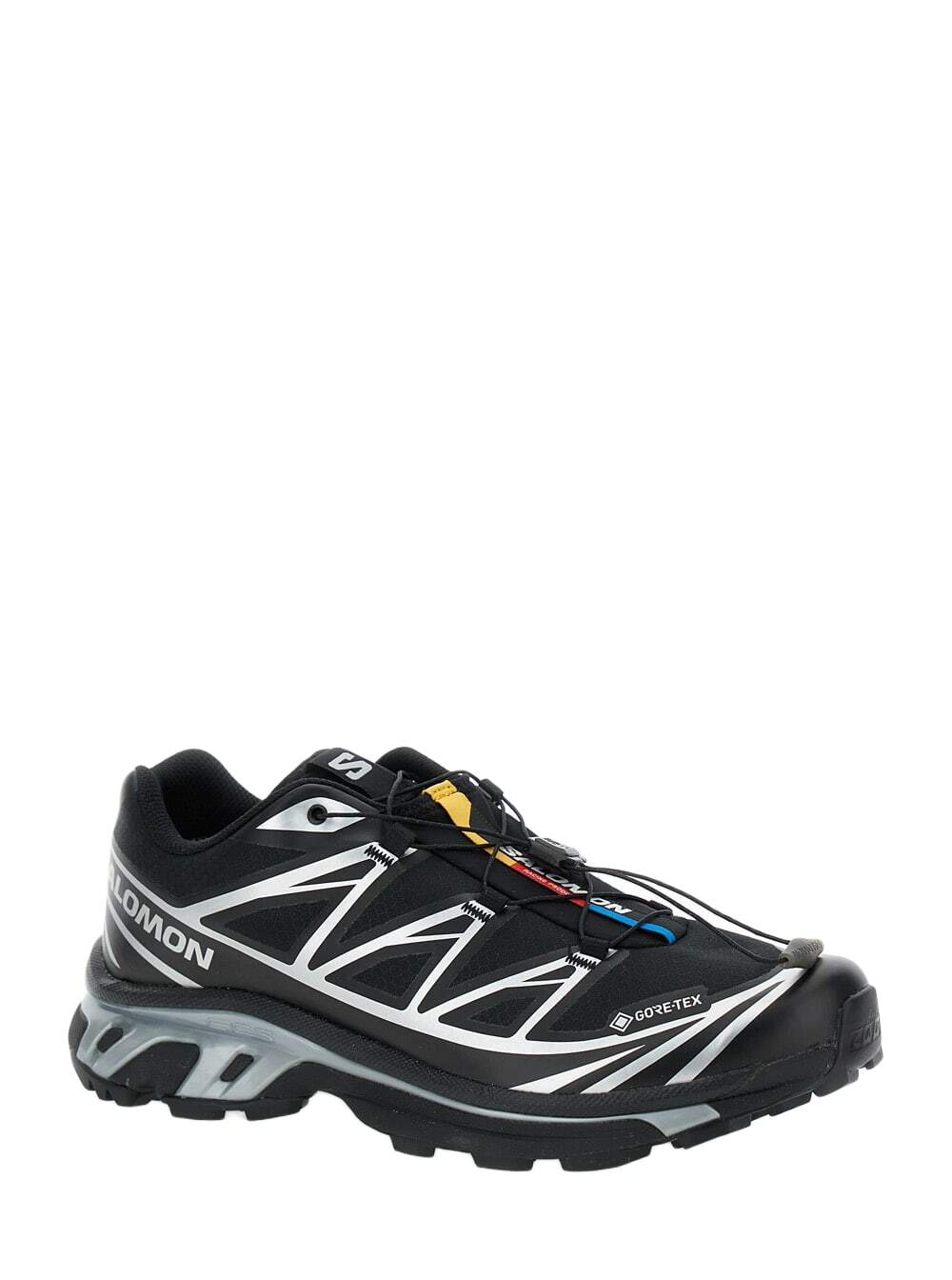 Salomon xt-6 S/lab Black Sneakers With Drawstring In Mesh And Tech Fabric