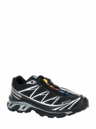Salomon xt-6 S/lab Black Sneakers With Drawstring In Mesh And Tech Fabric