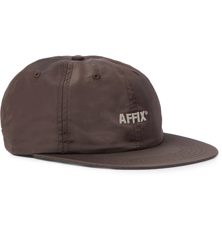 Photo: AFFIX - Logo-Embroidered Shell Baseball Cap - Brown