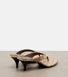 Gucci Vittoria GG canvas thong sandals