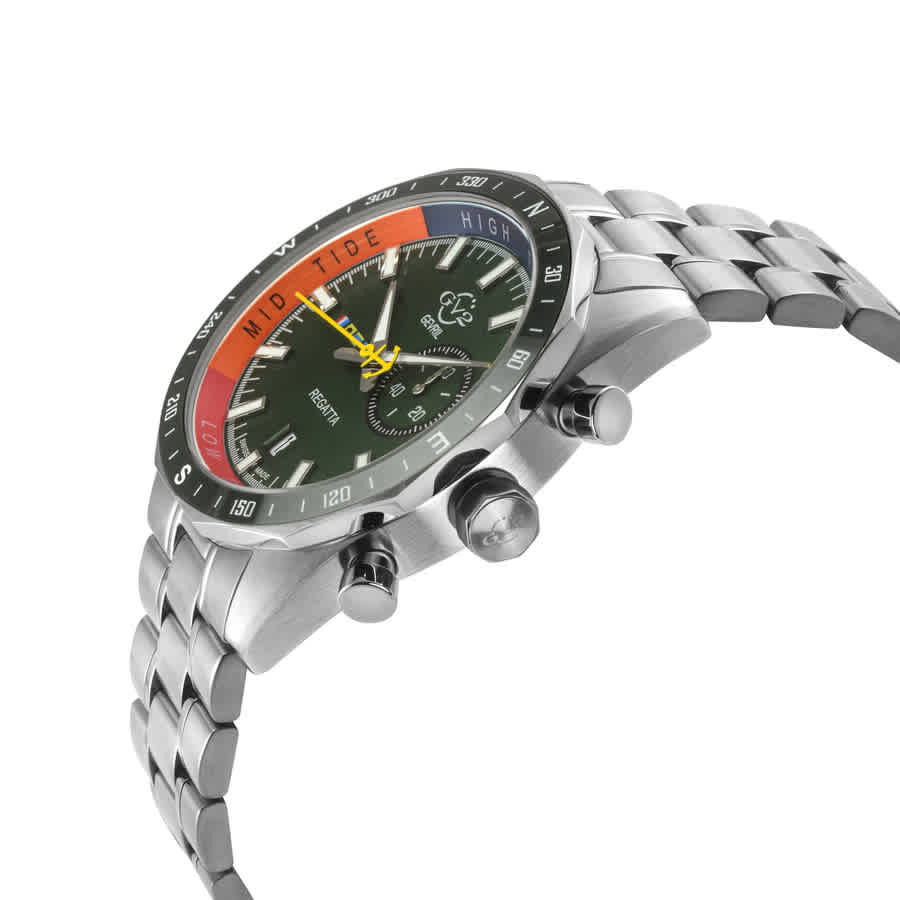 GV2 by Gevril Regatta Green Dial Mens Watch 42703B