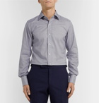 TOM FORD - Grey Slim-Fit Prince Of Wales Checked Cotton Shirt - Gray