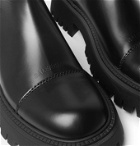 BALENCIAGA - Tractor Logo-Debossed Leather Chelsea Boots - Black