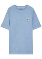 Carhartt Wip Nelson Logo Cotton T-shirt Blue