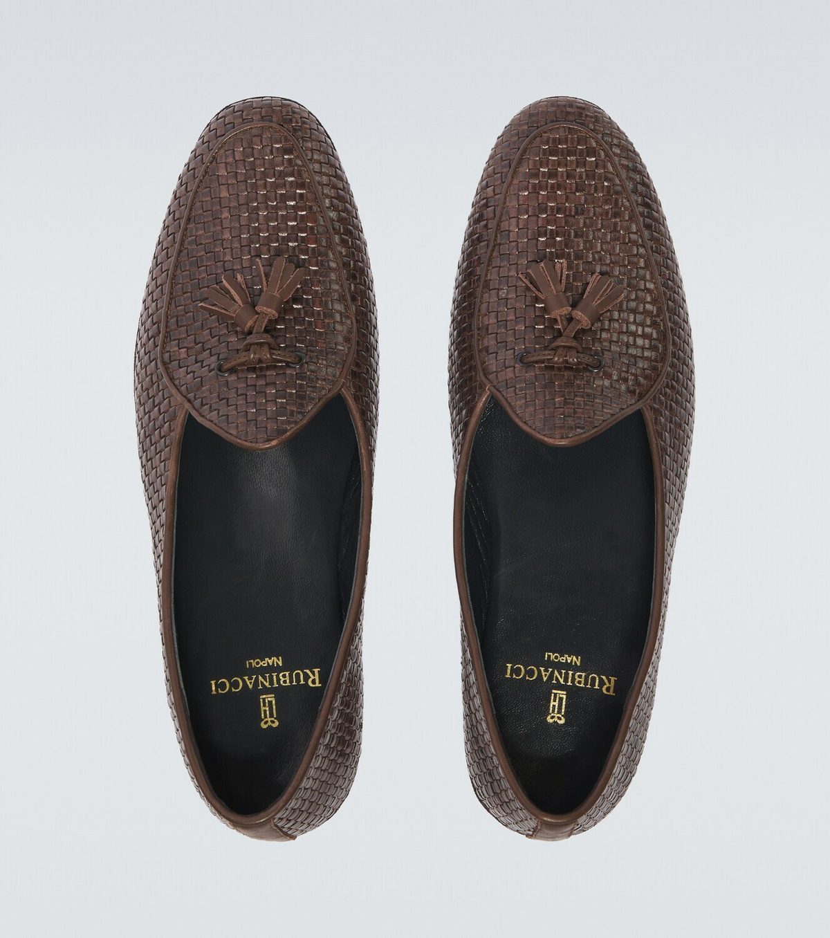 Rubinacci Marphy woven leather loafers