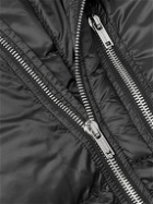 Rick Owens - Moncler Logo-Appliquéd Quilted Shell Hooded Down Coat - Black