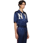 Gucci Blue NY Yankees Edition Patch Shirt