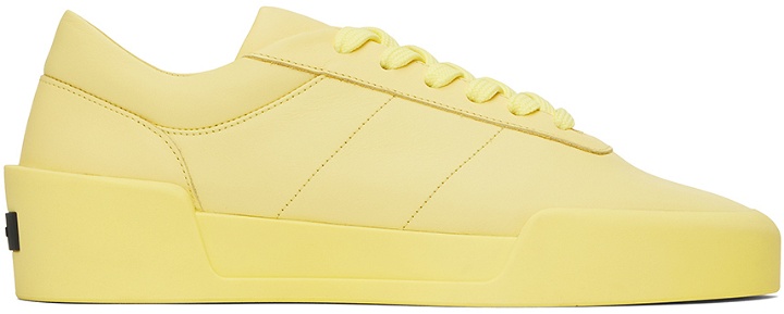 Photo: Fear of God Yellow Aerobic Low Sneakers