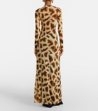 Christopher Esber Printed jersey top