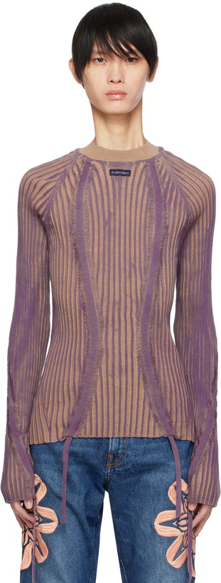 Photo: BLUEMARBLE Purple Drawstring Sweater