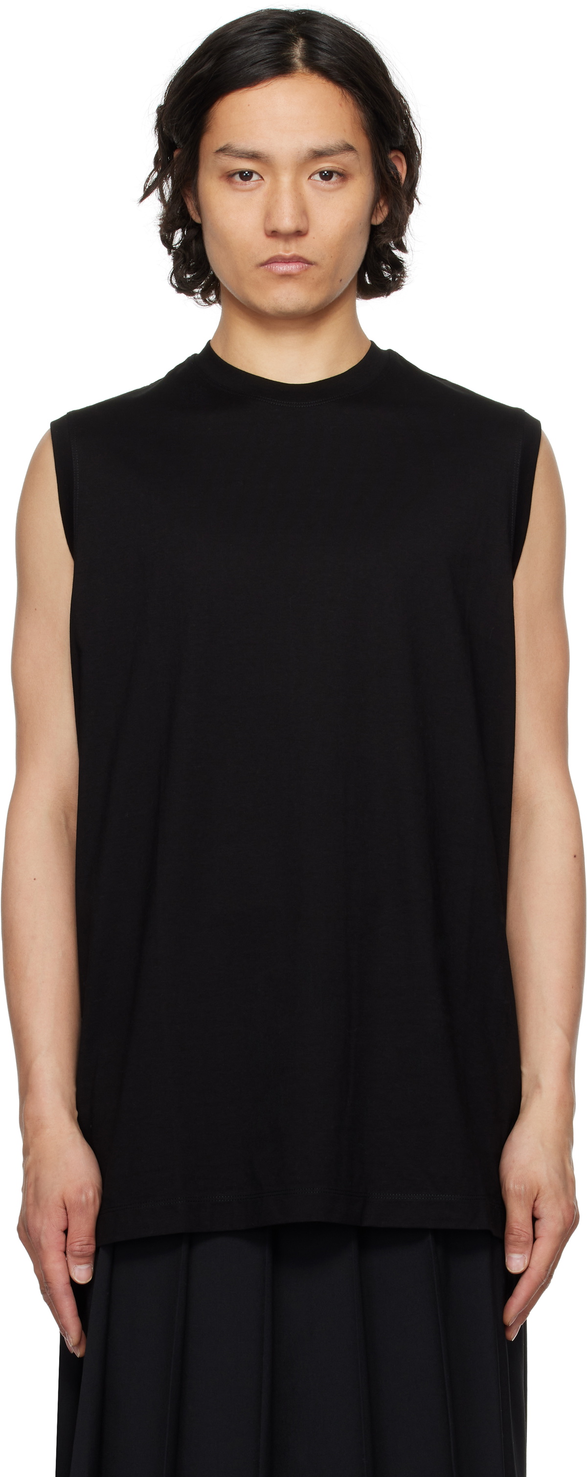 Julius Black Drape T-Shirt Julius