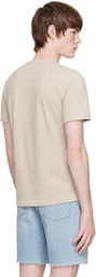Maison Kitsuné Beige Fox Head Regular T-shirt