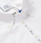 Vetements - Oversized Button-Down Collar Printed Cotton-Poplin Shirt - White