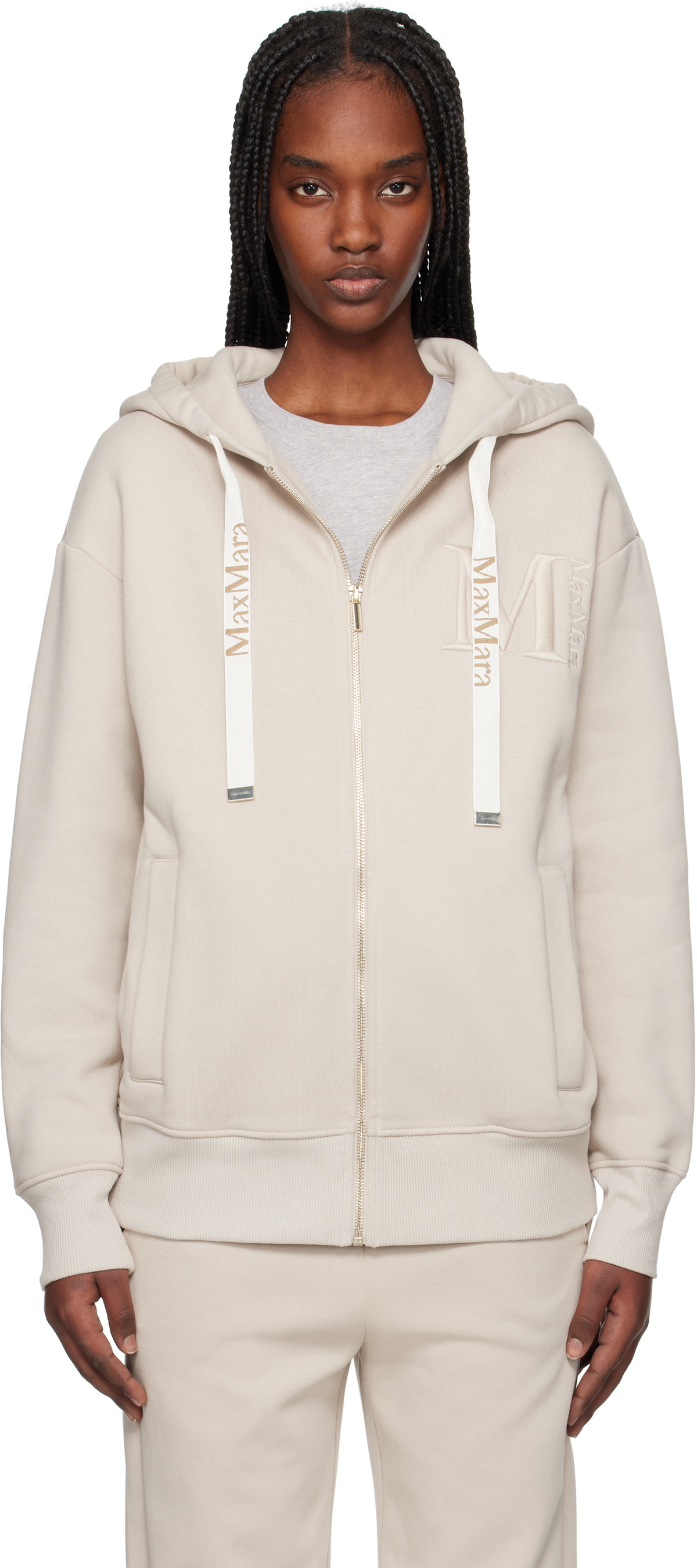 Max Mara Beige Pecos Hoodie