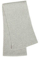 John Smedley Stark Melange Cashmere and Wool-blend Scarf - Light Grey - One Size