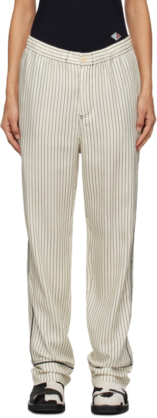 Photo: Soulland Off-White & Black Fargo Trousers