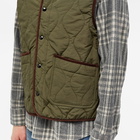 Drake's Men's Quilted Vest in Olive