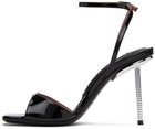 Les Petits Joueurs Black Silvy Heeled Sandals