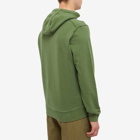Stone Island Men's Brushed Cotton Popover Hoody in Olive