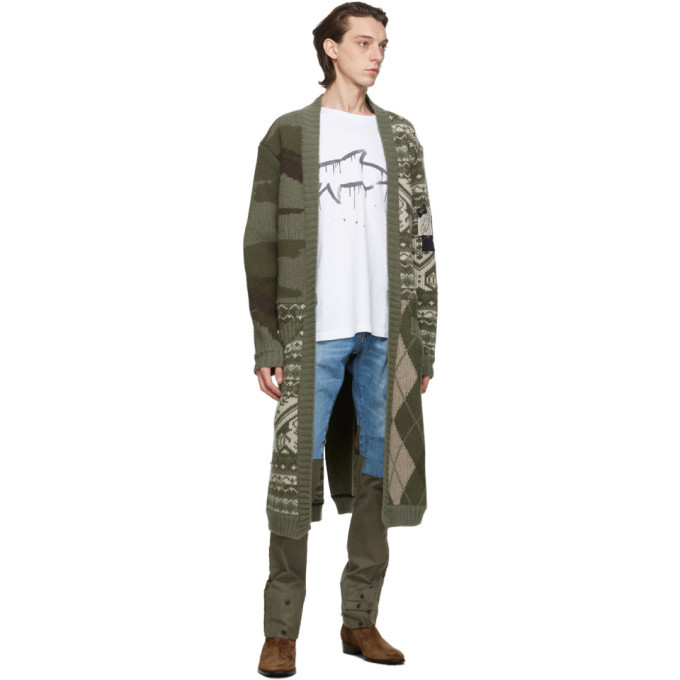 Greg Lauren Green Paul and Shark Edition Denim Cargo Pants Greg Lauren