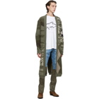 Greg Lauren Green Paul and Shark Edition Denim Cargo Pants