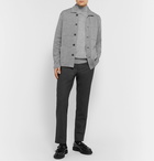 Mr P. - Mélange Merino Wool Rollneck Sweater - Gray