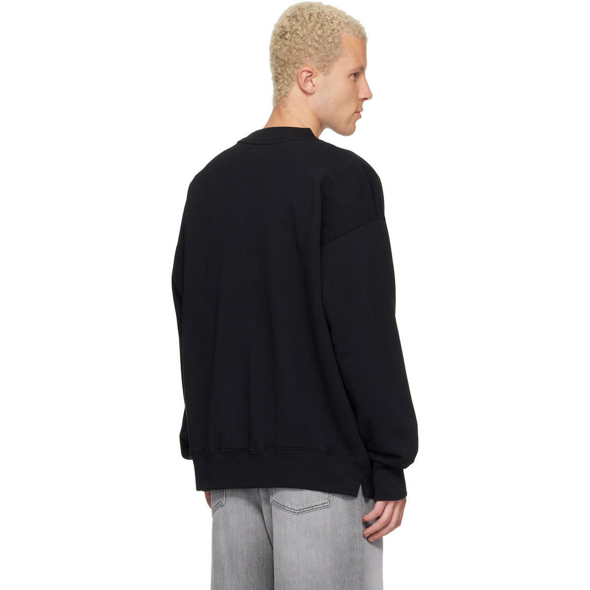 Off-White Black Big Bookish Skate Crewneck Sweatshirt