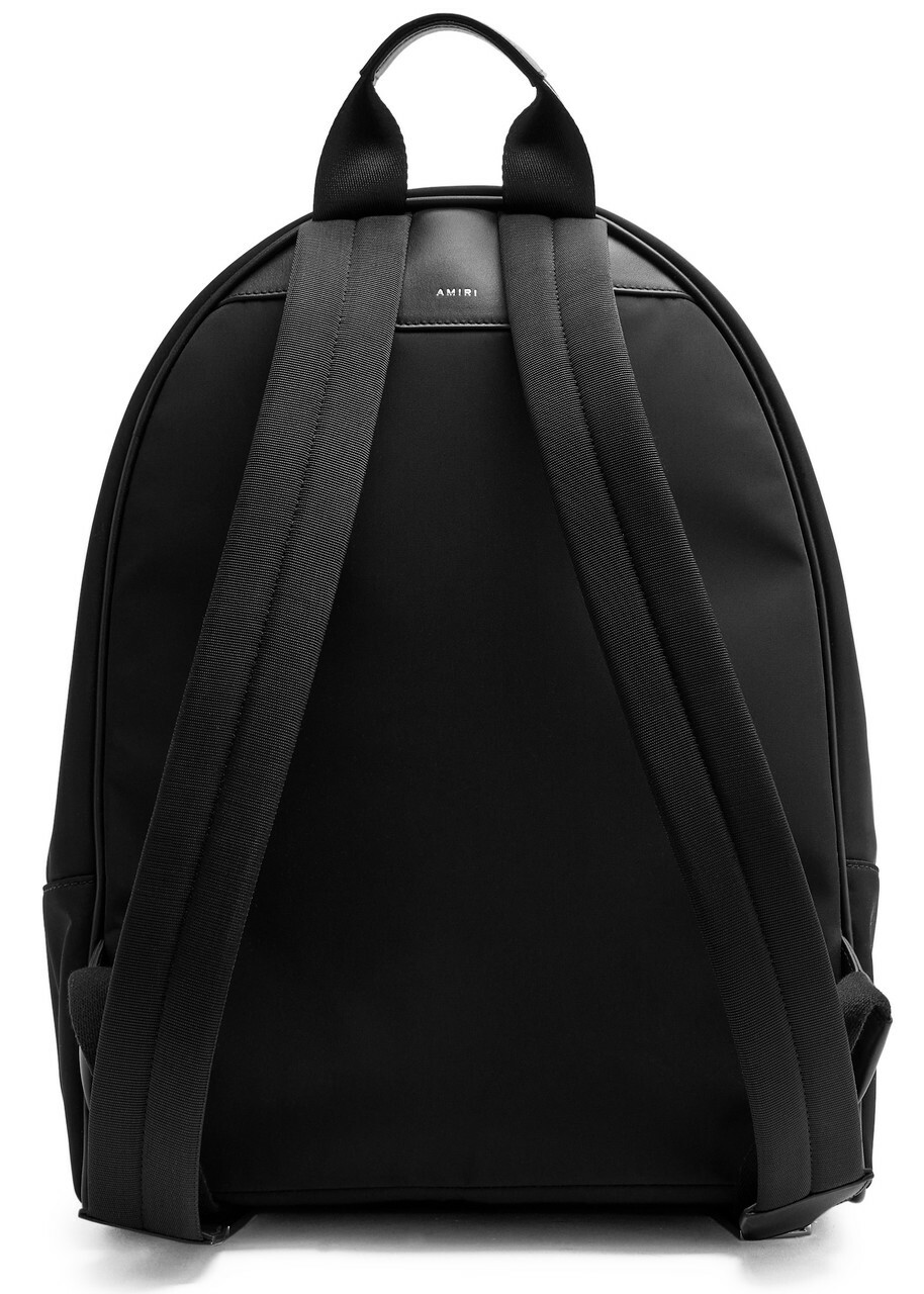 Amiri Staggered Logo Nylon Backpack - Black - One Size