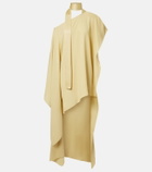 Taller Marmo Trebbia asymmetric crêpe cady kaftan