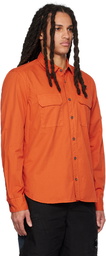 C.P. Company Orange Garment-Dyed Shirt