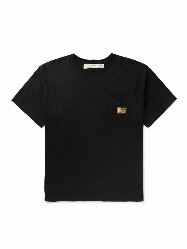 Photo: Abc. 123. - Logo-Appliquéd Cotton-Jersey T-Shirt - Black