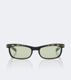 Valentino La Coureuse embellished rectangular sunglasses