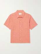 Folk - Gabe Cotton-Blend Seersucker Shirt - Red