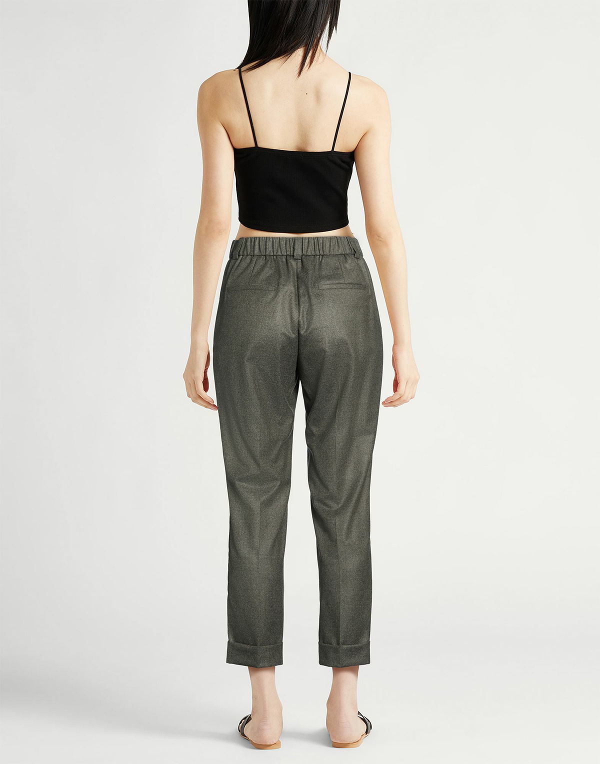 Peserico Easy Womens Pants Dark in Green