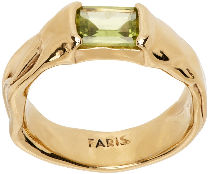 Photo: FARIS Gold Peridot Nast Ring