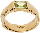 FARIS Gold Peridot Nast Ring