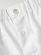 EMMA WILLIS - Linen and Cotton-Blend Boxer Shorts - White