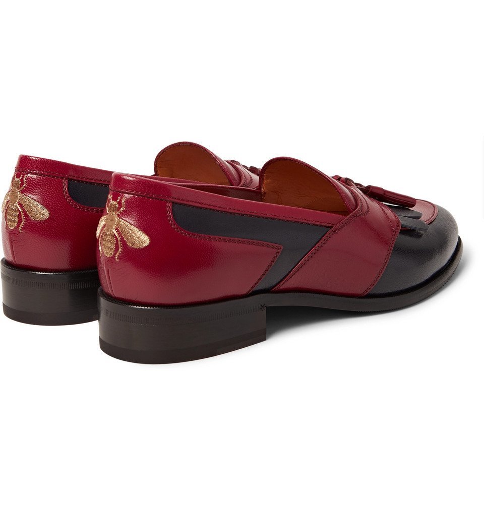 Gucci - Curtis Two-Tone Leather Tasselled Kiltie Loafers
