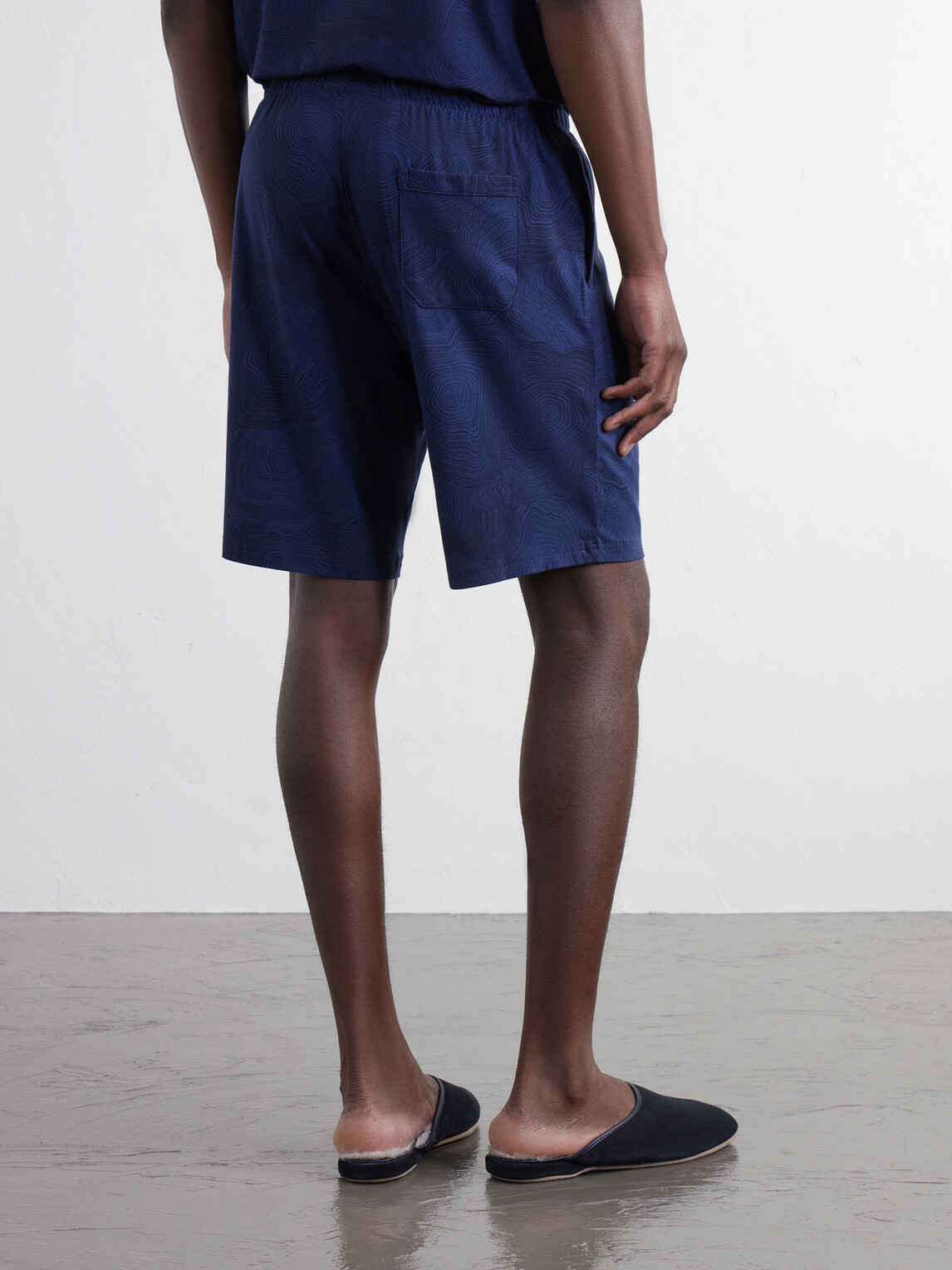 Derek Rose - London Printed Stretch-Modal Jersey Drawstring Pyjama Shorts - Blue