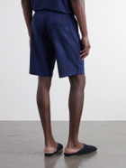 Derek Rose - London Printed Stretch-Modal Jersey Drawstring Pyjama Shorts - Blue