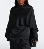 Róhe Caped satin top