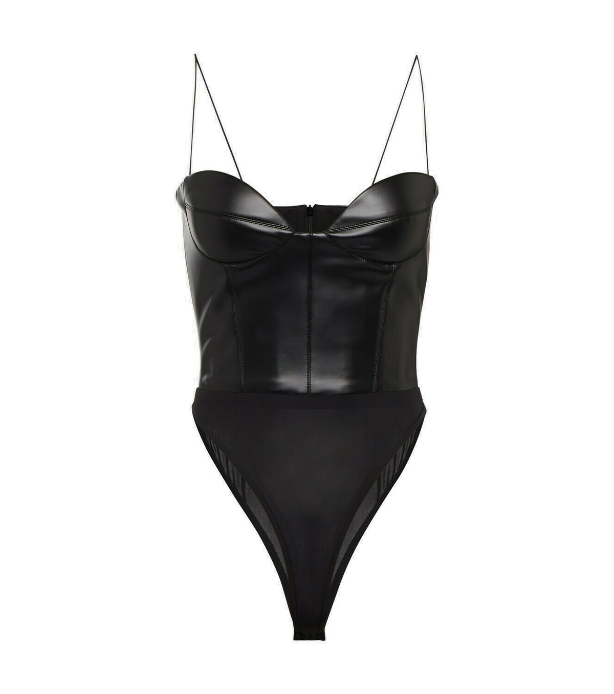 Alex Perry Halston faux leather bodysuit Alex Perry