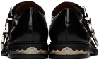 Toga Virilis SSENSE Exclusive Black Pin-Buckle Loafers