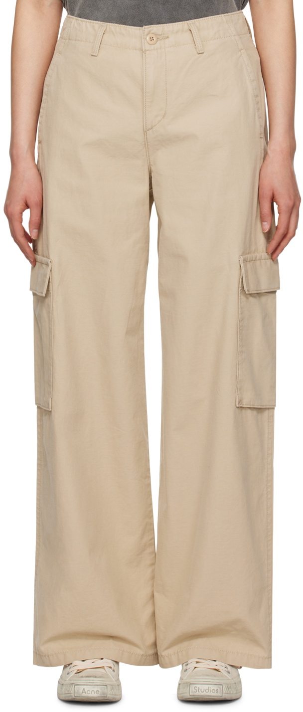 Levi's Beige Baggy Cargo Pants Levi's Red