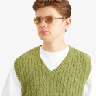 Bottega Veneta Eyewear Bottega Veneta BV1396S Sunglasses in Silver/Brown 