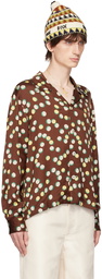 Bode Brown Bubble Dot Shirt