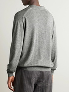 Auralee - Cashmere and Silk-Blend Polo Shirt - Gray