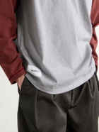 WTAPS - Ian Logo-Embroidered Cotton-Jersey T-Shirt - Gray
