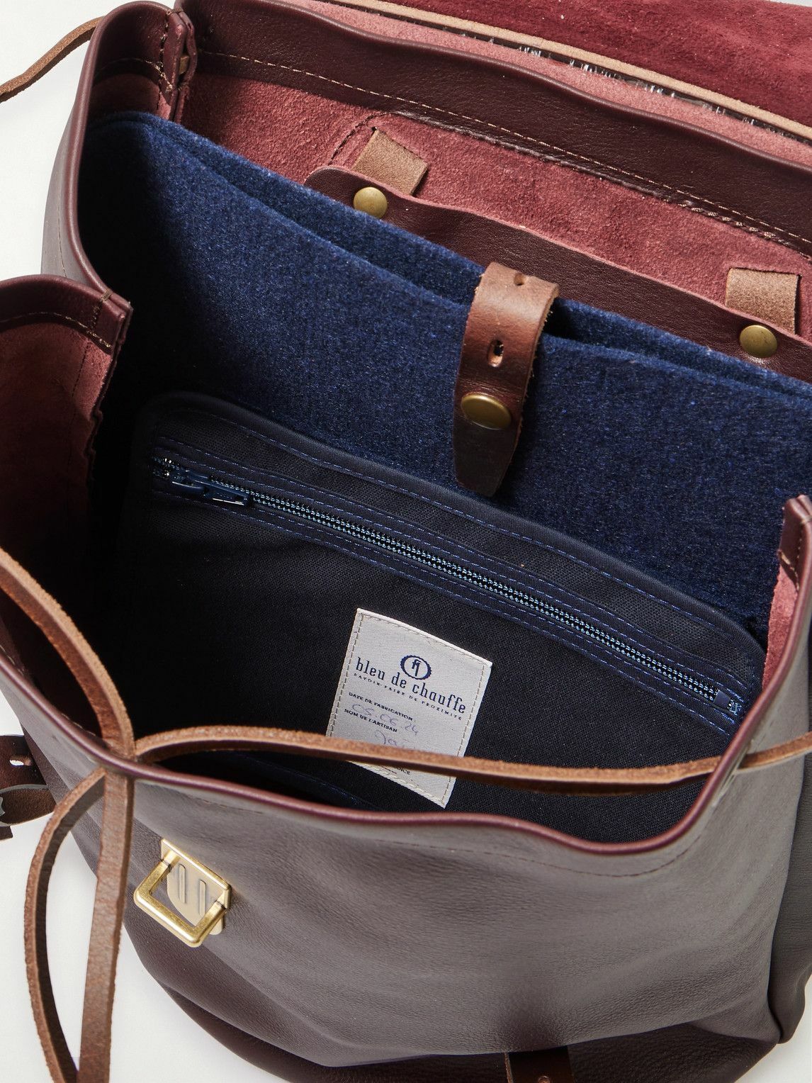 Bleu de Chauffe - Zibeline Full-Grain Leather Backpack